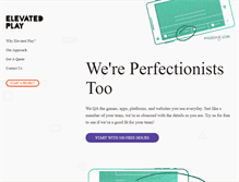 Tablet Screenshot of elevatedplay.com